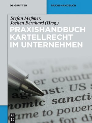 cover image of Praxishandbuch Kartellrecht im Unternehmen